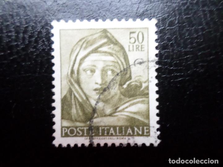 Sellos: italia, 1961, obras de miguel angel de la capilla sixtina, Yvert 834