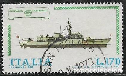 Sellos: ITALIA YVERT 1342, BARCOS - Foto 1