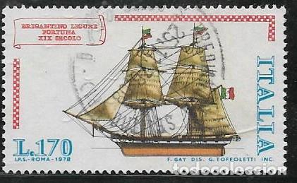 Sellos: ITALIA YVERT 1343, BARCOS - Foto 1
