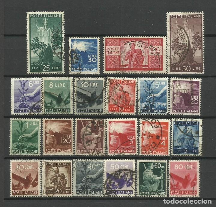 Selos: ITALIA--- - 1945 - USADO (serie in-completa)