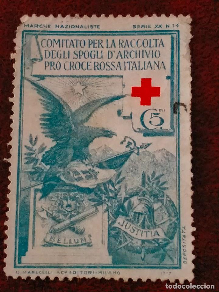 Sellos: SELLO CRUZ ROJA ITALIANA 5 CENT