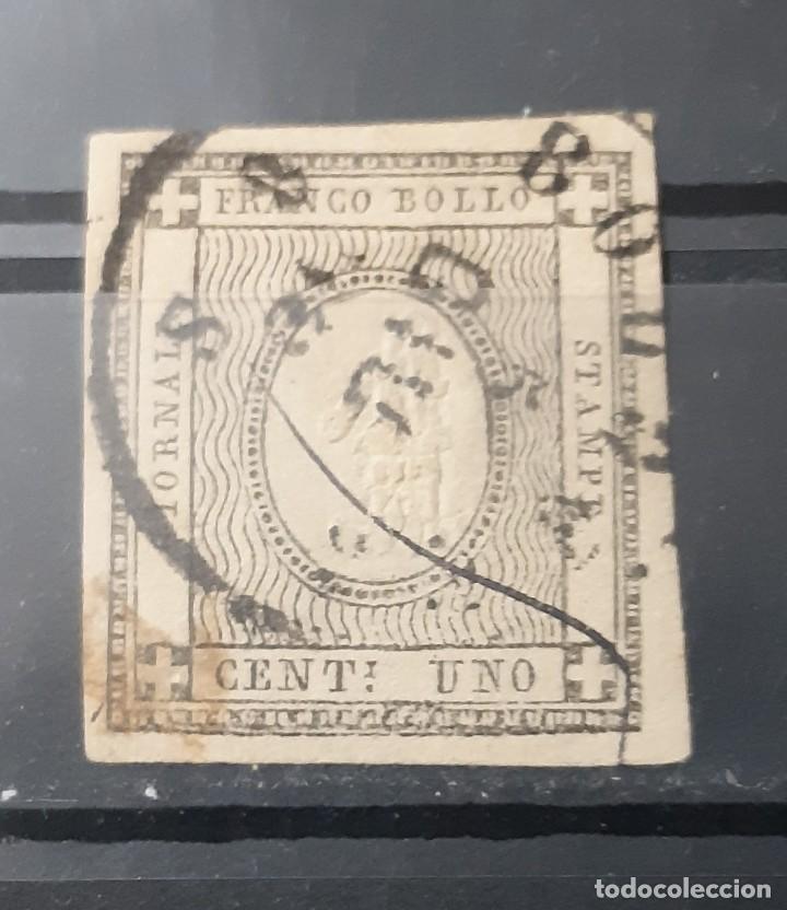 Sellos: ITALIA, CERDE&Ntilde;A, 1861, CAT.YT. IT SA 16.