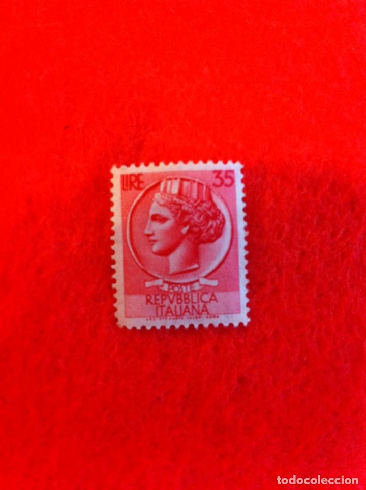 Sellos: SELLO. 1 SELLO USADO. 35 LIRE. REPUBBLICA ITALIANE