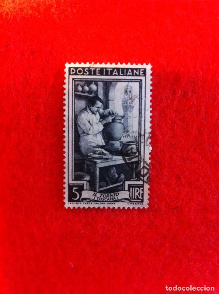 Sellos: SELLO. 1 SELLO USADO. 5 LIRE. POSTE ITALIANE. IL TORNIO