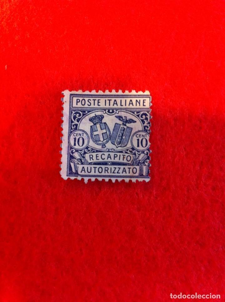 Sellos: SELLO. 1 SELLO USADO. 10 CENT. POSTE ITALIANE. RECAPITO...
