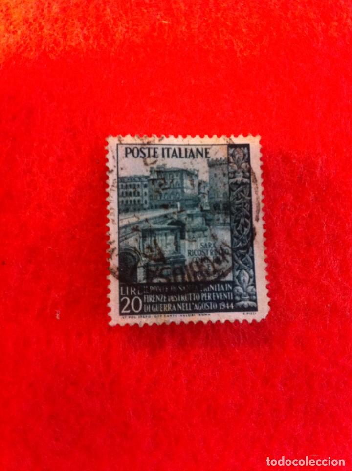 Sellos: SELLO. 1 SELLO USADO. 20 LIRE. POSTE ITALIANE.