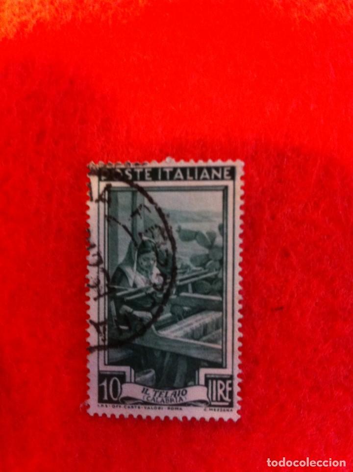 Sellos: SELLO. 1 SELLO USADO. 10 LIRE. POSTE ITALIANE. IL TELAIO