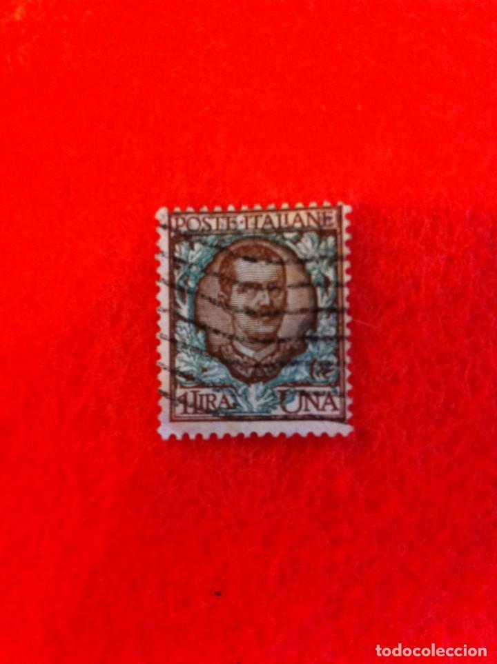 Sellos: SELLO. 1 SELLO USADO. 1 LIRA. POSTE ITALIANE.