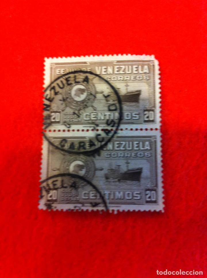 Selos: SELLO. 1 SELLO USADO. E.E.U.U. DE VENEZUELA. 20 C&Eacute;NTIMOS. 2 SELLOS 1947