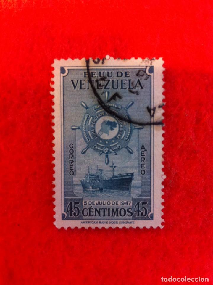 Selos: SELLO. 1 SELLO USADO. E.E.U.U. VENEZUELA. 45 C&Eacute;NTIMOS. 1947