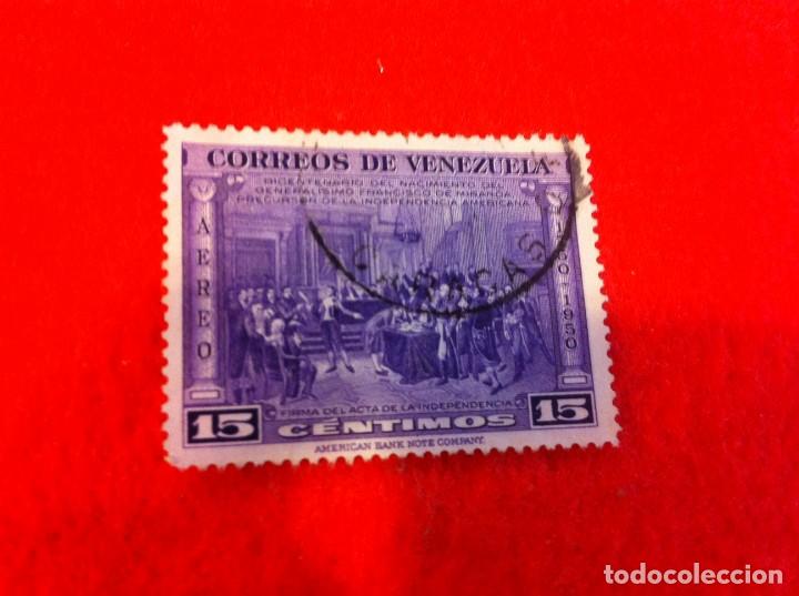 Sellos: SELLO. 1 SELLO USADO. VENEZUELA. 15 C&Eacute;NTIMOS. 1950