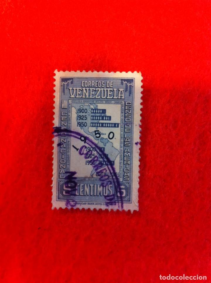 Sellos: SELLO. 1 SELLO USADO. VENEZUELA. 5 C&Eacute;NTIMOS. 1950