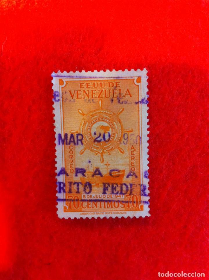 Selos: SELLO. 1 SELLO USADO. E.E.U.U. DE VENEZUELA. 70 C&Eacute;NTIMOS. 1950