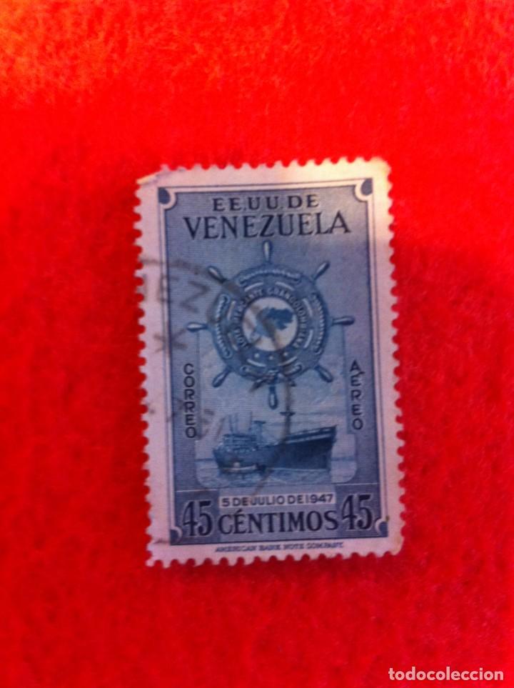 Sellos: SELLO. 1 SELLO USADO. E.E.U.U. DE VENEZUELA. 45 C&Eacute;NTIMOS. 1947