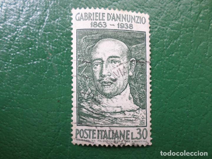 Timbres: -italia, 1963, centenario nacimiento del poeta gabriele d,annunzio, Yvert 883