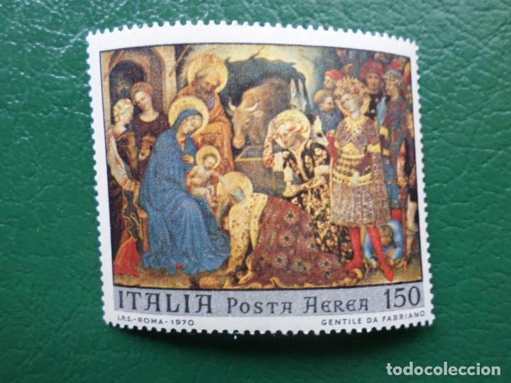 Timbres: -italia, 1970, navidad, Yvert 145 aereo