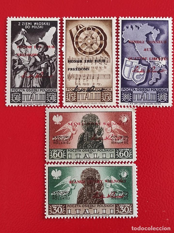 Sellos: 1946 Ej&eacute;rcito Polaco en Italia - Foto 1