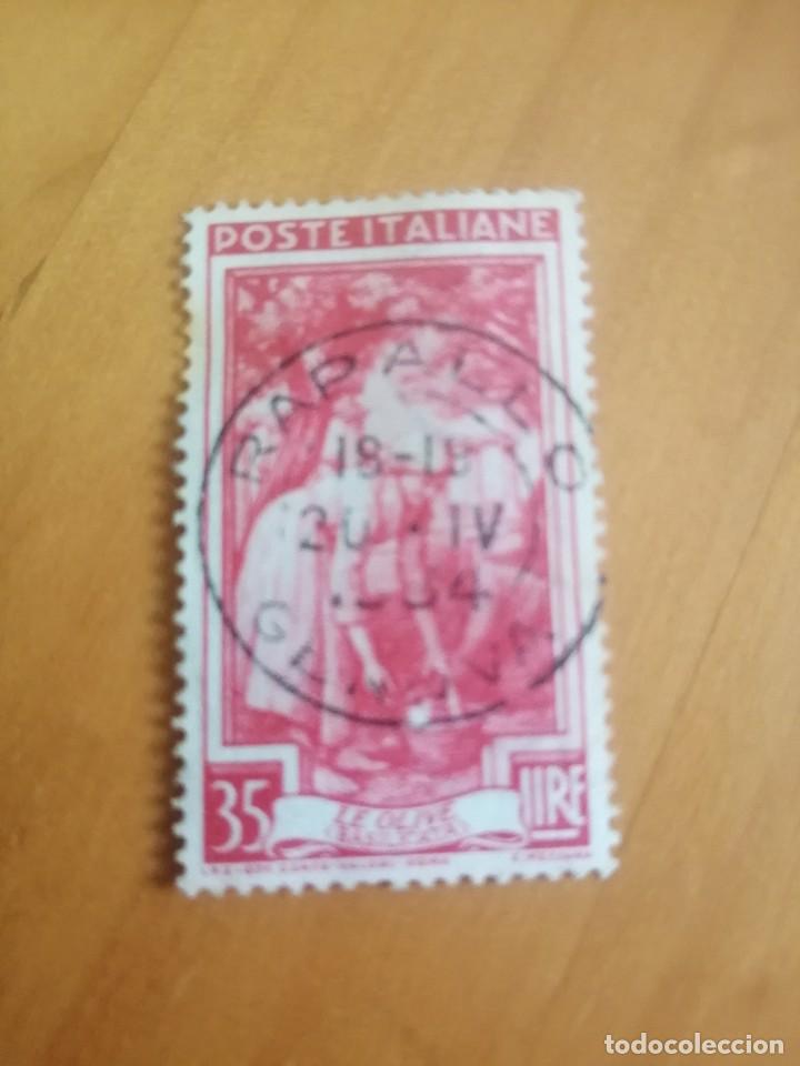 Briefmarken: ITALIA - LE OLIVE (BASILICATA) - VALOR FACIAL 35 LIRE - MATASELLO INDICATIVO