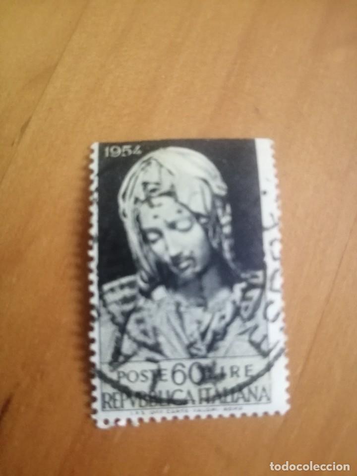 Briefmarken: ITALIA - MIGUEL ANGEL: LA VIRGEN, CIERRE DEL A&Ntilde;O MARIANO - YV 689 - VALOR FACIAL 60 LIRE