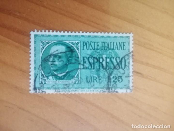 Sellos: ITALIA- A&Ntilde;O 1943 - MONARQUIA, REY VICTOR MANUEL III - VALOR FACIAL 1,25 LIRE