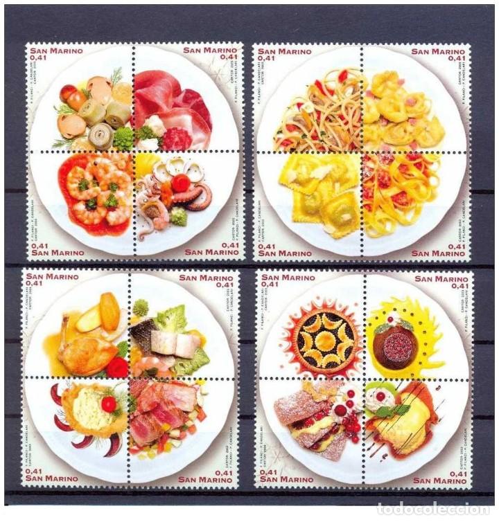 Timbres: San Marino 2003 - Gastronomy stamp set mnh**
