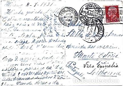 Timbres: IItalia & Marcofilia, Mil&aacute;n, Piazza de la Scala, Lisboa, Monte Estoril Portugal 1937 (127)