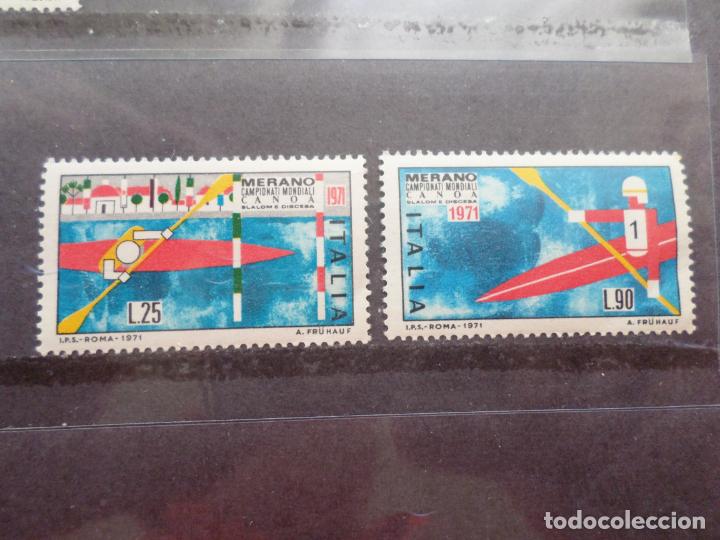 Selos: :italia, 1971, campeonatos del mundo de canoa en merano, Yvert 1076/77