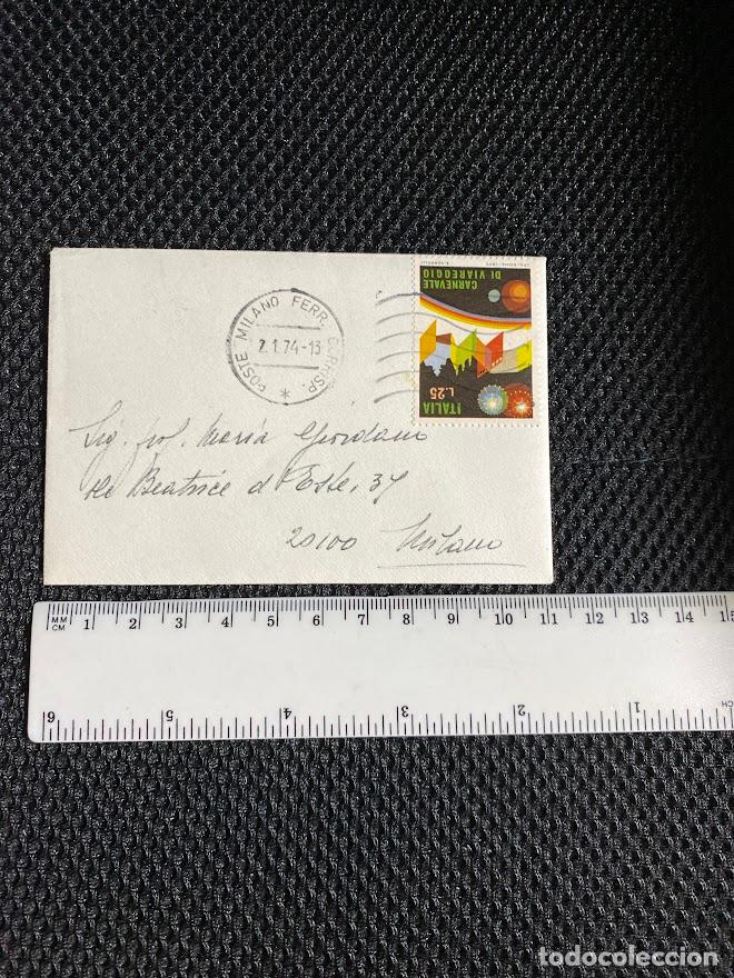 Briefmarken: Busta con francobollo L.25 Carnevale di Viareggio 1973 Rep. Italiana - - Rep. Italiana