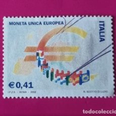 Sellos: SELLOS USADOS ITALIA 2002 MONEDA UNICA EUROPEA. Lote 366295256