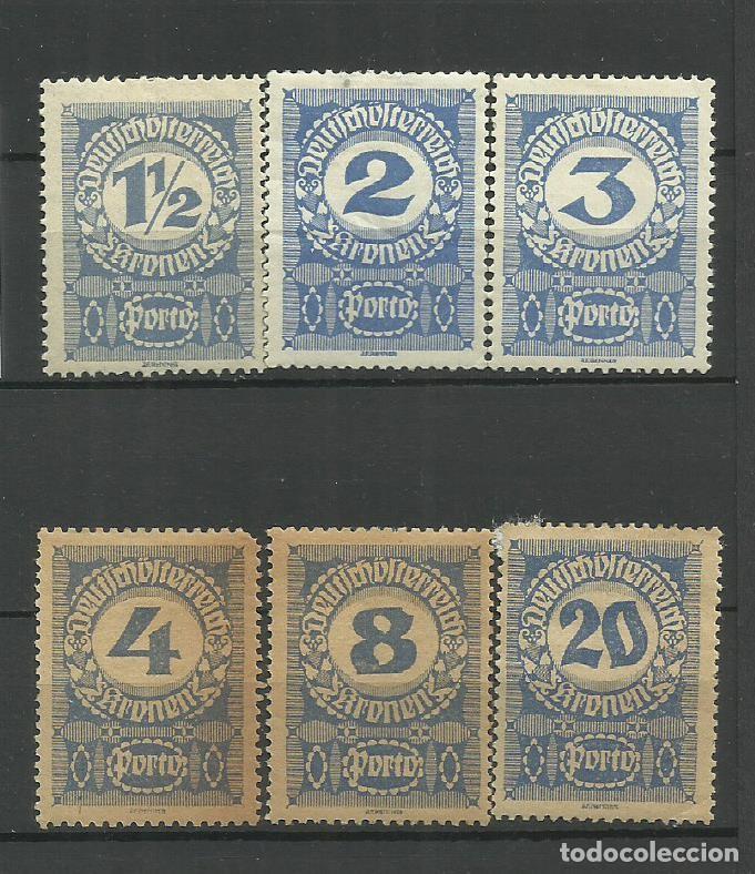 Sellos: AUSTRIA 1920- *SERIE COMPLETA - Foto 1
