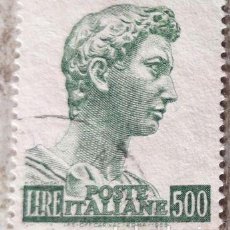 Sellos: SELLO USADO ITALIA 1957 - 500 LIRA
