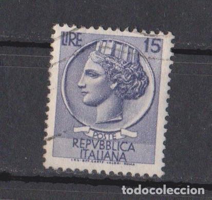 Sellos: REPUBLICA ITALIANA serie &rdquo;Siracusana&rdquo; 15 LIRE 1954