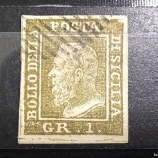 Sellos: ITALIA - SICILIA, 1859. YVERT 19. FEDINANDO II. USADO. VER FOTOS