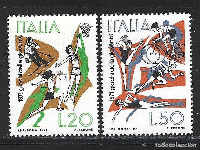 Sellos: ITALIA 1078/79** - A&Ntilde;O 1971 - JUEGOS DEPORTIVOS DE LA JUVENTUD
