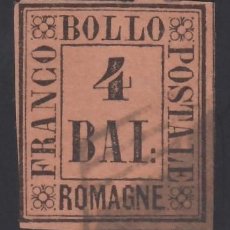 Sellos: ESTADOS ITALIANOS, ROMAGNE 1859, YVERT. 5, 4 B. SALMÓN. Lote 400091509