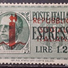 Sellos: ITALIA, R.S.I.. AÑO 1944.(*) URGENTE, YVERT 3.. Lote 402527774