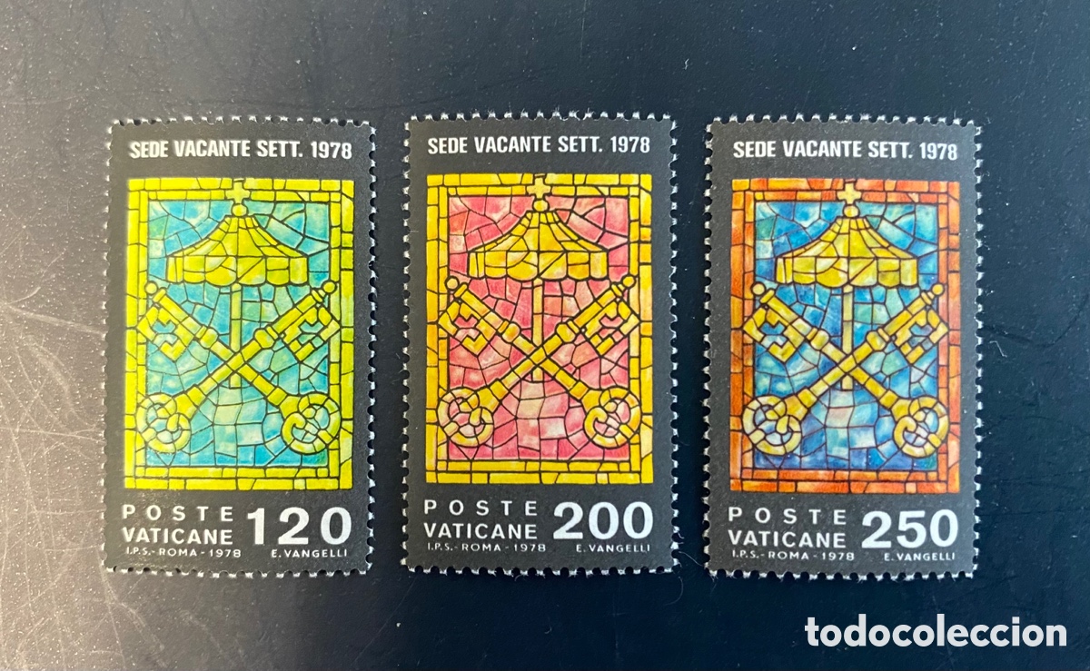 Selos: Sellos Vaticano 1978 Sede Vacante. 3 valores