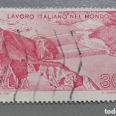 Sellos: SELLO ITALIA LABORO ITALIANO NEL MONDO AÑO 1981 USADO