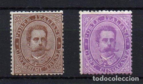Sellos: Italia n&ordm; 37/38. - Foto 1