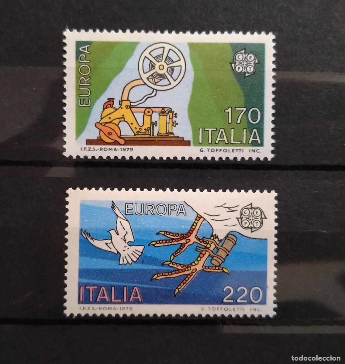 Stamps: Italia 1979 MNH** EUROPA CEPT Correo y telecomunicaciones