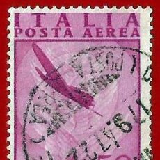 Sellos: ITALIA. 1947. 50 AÑOS DE LA RADIO. LAS ONDAS Y AVION HE-70