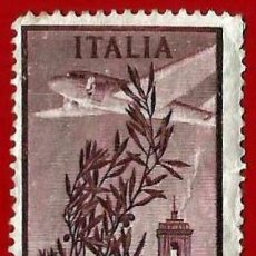 Sellos: ITALIA. 1948. AVION DC-3 ”DAKOTA”SOBRE LA TORRE DEL CAPITOLIO