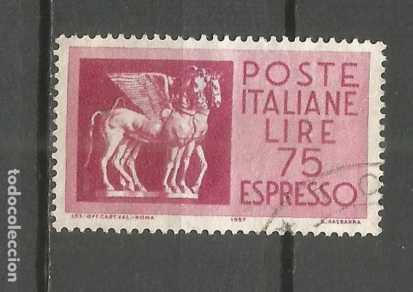 Sellos: ITALIA CORREO URGENTE YVERT NUM. 43 USADO