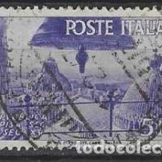 Sellos: ITALIA 1946 - PROCLAMACIÓN DE LA REPÚBLICA, 5L VIOLETA - USADO