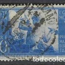 Sellos: ITALIA 1948 - PROCLAMACIÓN DE LA CONSTITUCIÓN, 30L AZUL - USADO