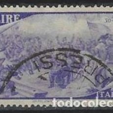 Sellos: ITALIA 1948 - CENTENARIO DE LAS REVUELTAS DE 1848, 50L VIOLETA - USADO