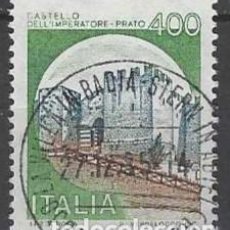 Sellos: ITALIA 1980 - CASTILLOS DE ITALIA, 400L - USADO