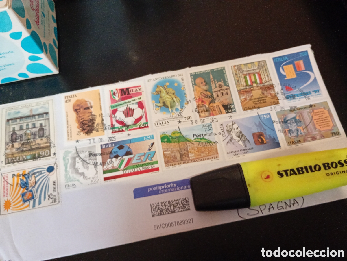 Timbres: Sobre franqueado Italia