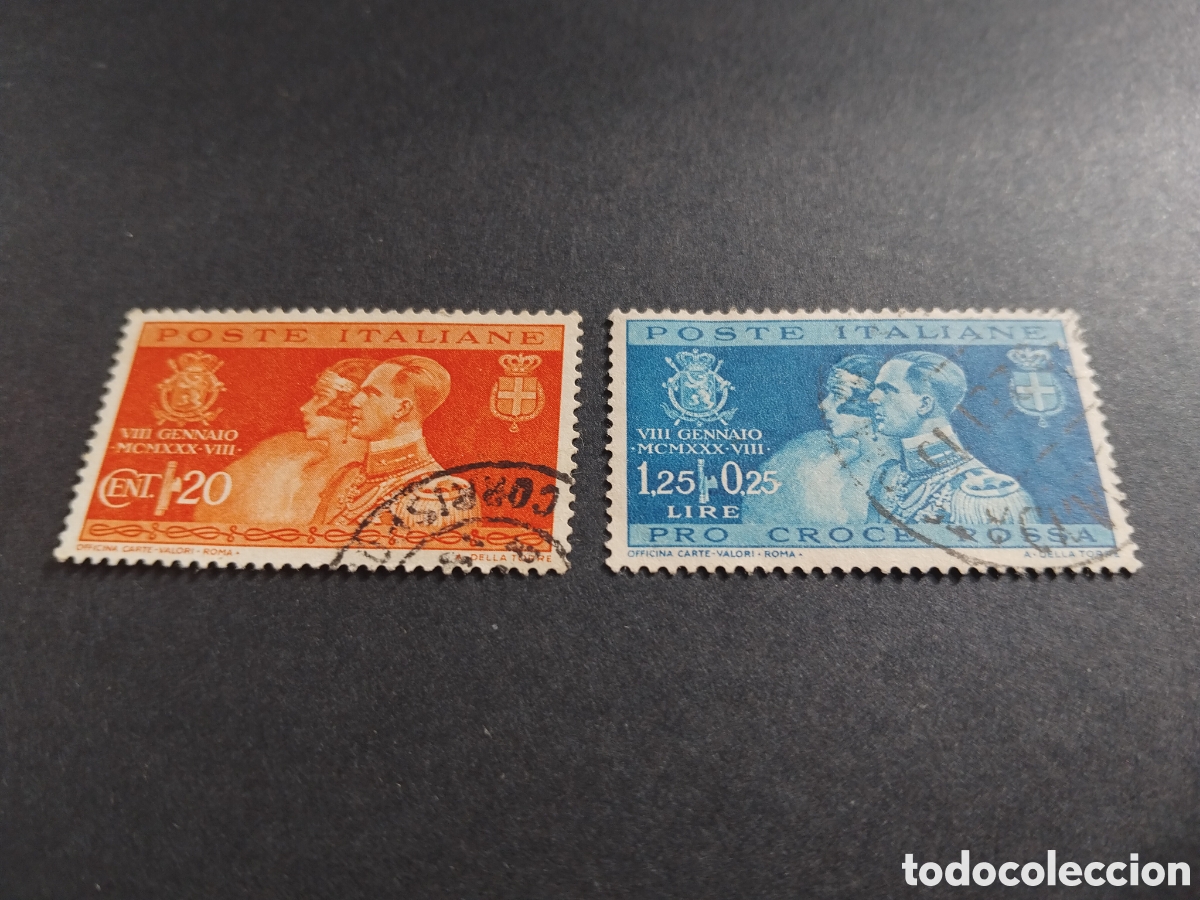 Briefmarken: Italia. 1930. Boda de Humberto de Saboy&aacute; con la princesa Maria Jos&eacute; de B&eacute;lgica.