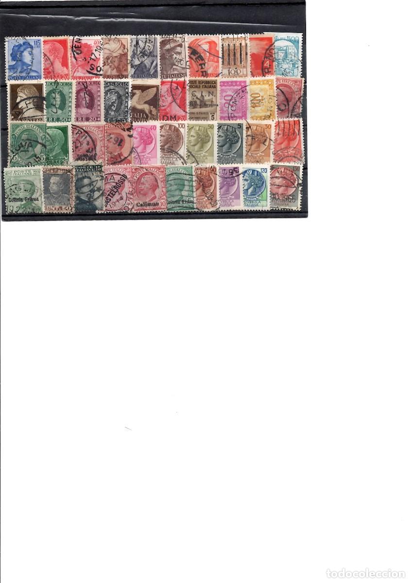Sellos: Italia, basicos, 40 sellos usados - Foto 1
